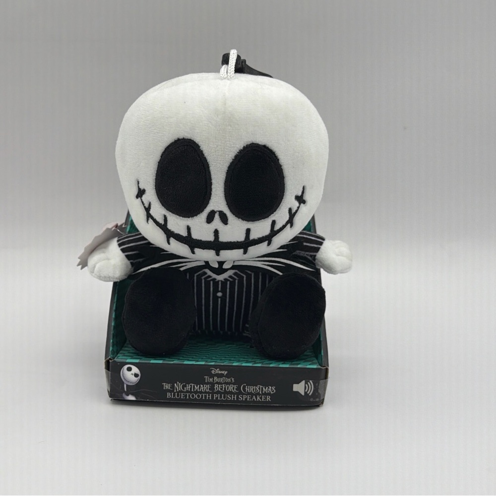 Jack Skellington Bitty Boomers Clip-On 5.5" Plush Rechargeable Bluetooth Speaker